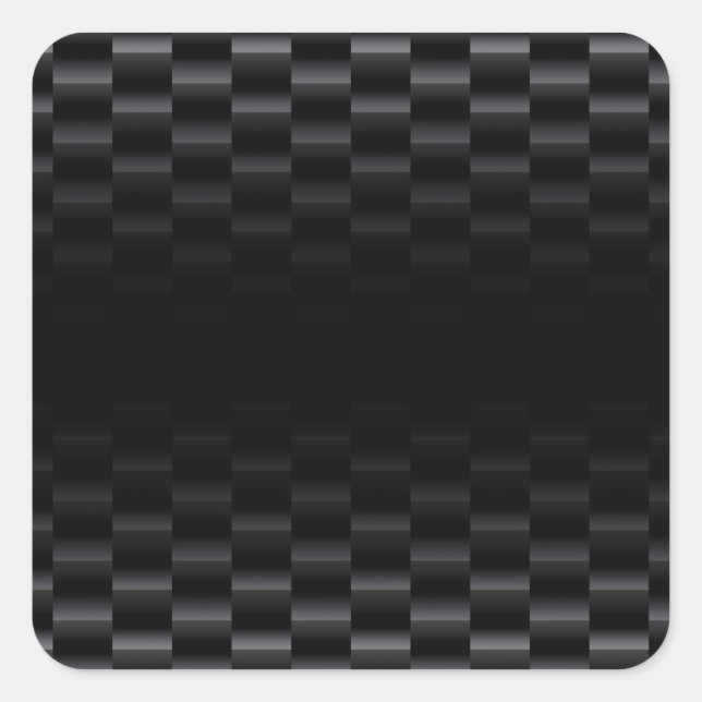 Carbon Fiber Textured Square Sticker (Front)