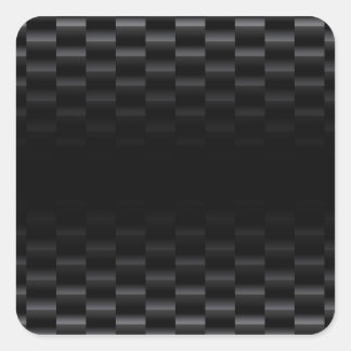 Carbon Fiber Textured Square Sticker