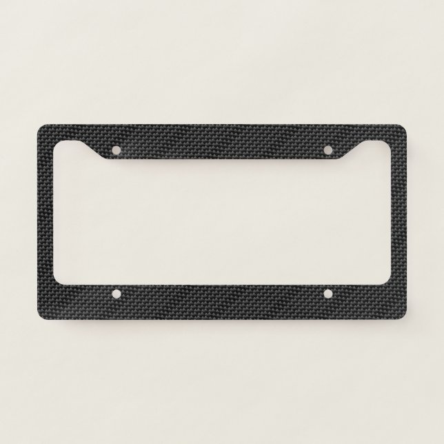 Carbon Fiber Weave Pattern License Plate Frame (Front)