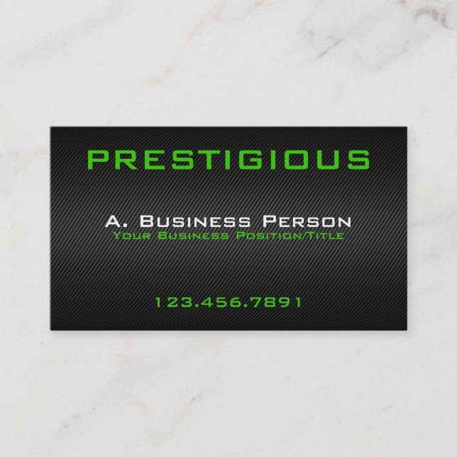 Carbon Fibre Effect Business Cards (Front)