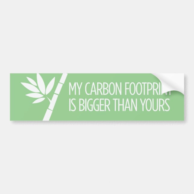 Carbon Footprint Bumper Sticker (Front)