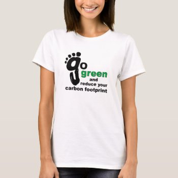 Carbon Footprint T-shirt by thehotbutton at Zazzle