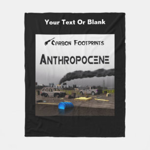 Carbon Footprints - Anthropocene Fleece Blanket