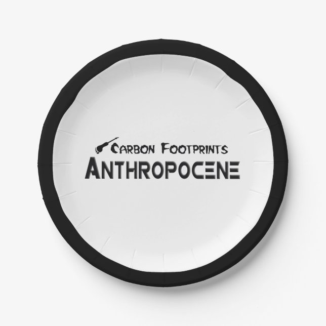 Carbon Footprints - Anthropocene Paper Plates (Front)
