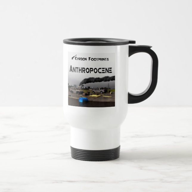 Carbon Footprints - Anthropocene Travel Mug (Right)