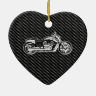 Carbon Harley Motorcycle 3D Fashion Accessory Ceramic Ornament