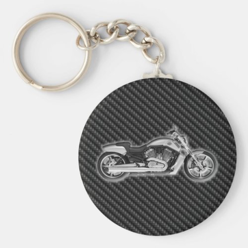 Carbon Harley Motorcycle 3D Fashion Accessory Keychain
