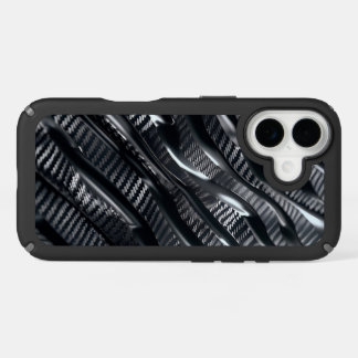 Carbon Wave Texture iPhone 16 Case