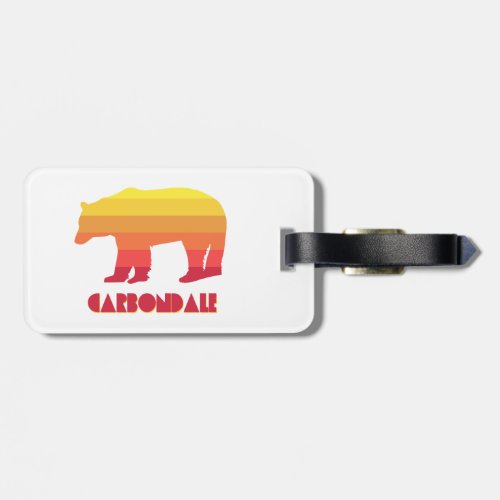 Carbondale Colorado Rainbow Bear Luggage Tag