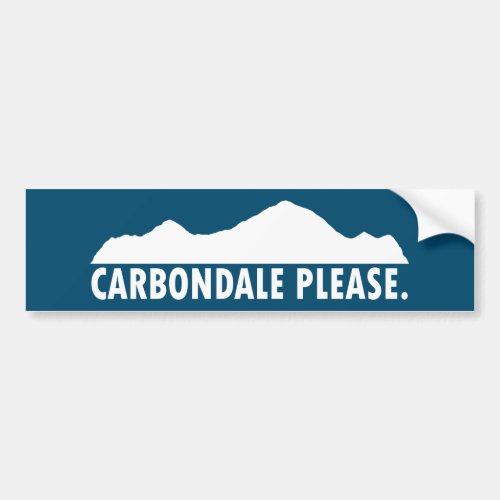 Carbondale Please Bumper Sticker
