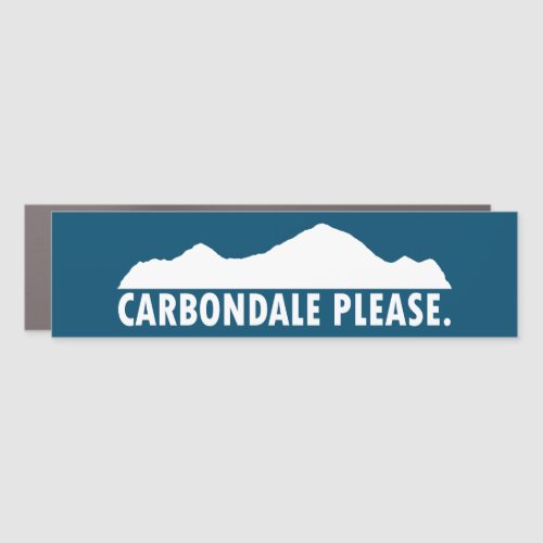 Carbondale Please Car Magnet