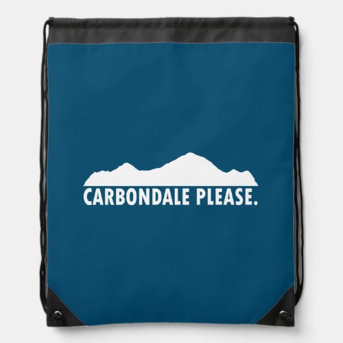 Carbondale Please Drawstring Bag