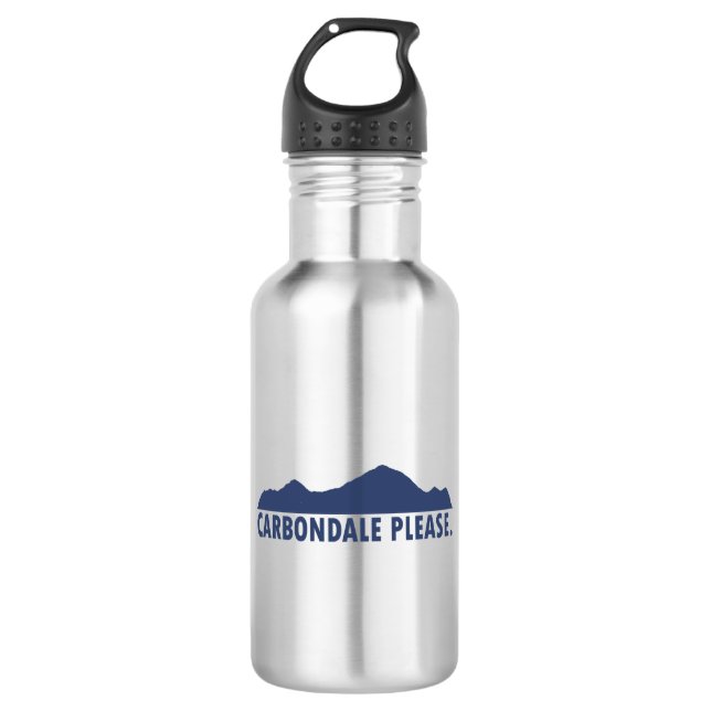 Carbondale Please Stainless Steel Water Bottle (Front)