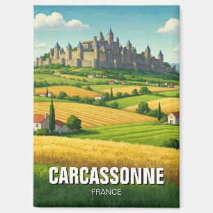 Carcassonne France Travel Magnet