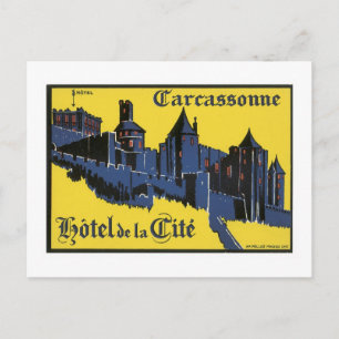 carcassonne Hotel Postcard
