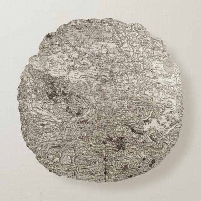 Carcassonne Round Pillow (Front)