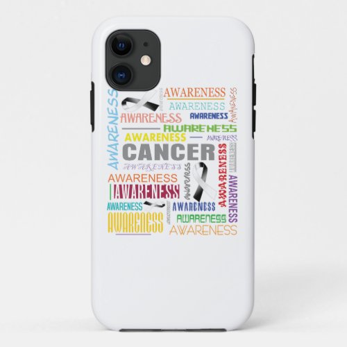 Carcinoid Cancer Awareness Collage iPhone 11 Case