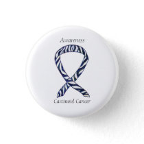 Carcinoid Cancer Awareness Ribbon Custom Pin