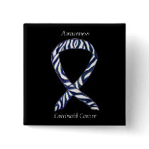 Carcinoid Cancer Awareness Ribbon Custom Pin