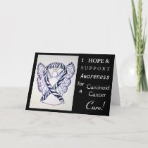 Carcinoid Cancer Awareness Ribbon Greeting Card