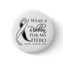 Carcinoid Cancer I Wear a Ribbon For My Hero Pinback Button