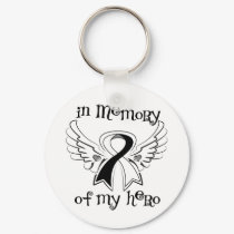 Carcinoid Cancer In Memory of My Hero Keychain