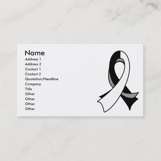 Customizable Carcinoid Cancer Ribbon Business Card