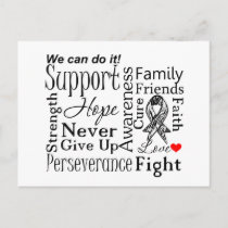 Carcinoid Cancer Supportive Words Postcard