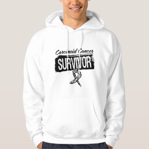 Carcinoid Cancer Survivor Grunge Style Hoodie