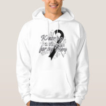 Carcinoid Cancer Wearing a Ribbon for My Hero Hoodie