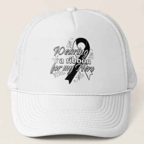 Carcinoid Cancer Wearing a Ribbon for My Hero Trucker Hat