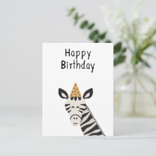 Card (10.8 x 14.2 cm) - Zebra
