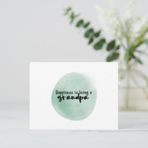 Card 10,8 x 14,2cm - Happiness Is Being A Grandpa