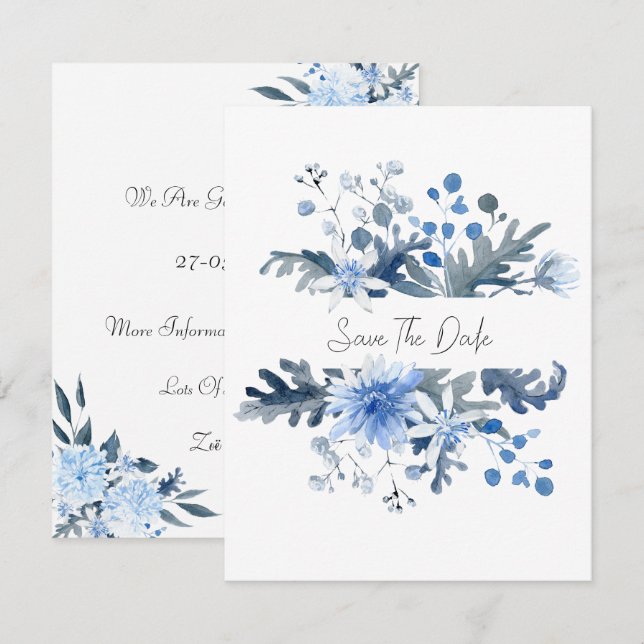 Card (10,8 x 14 cm) - Save The Date (Front/Back)