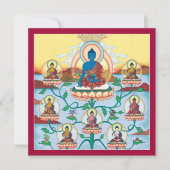 CARD 8 Medicine Buddhas -square card with envelope (Front)