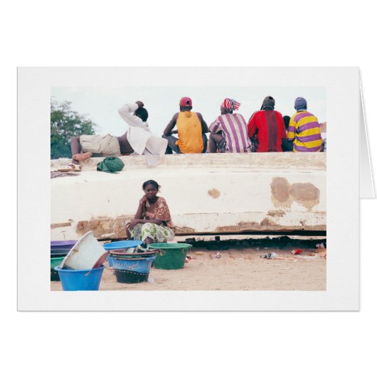 Card, "A Woman's Work is Never Done" (Front Horizontal)