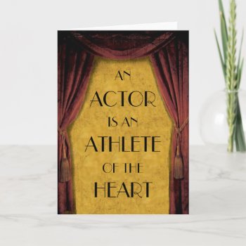 Card Actor by Theatrepalooza at Zazzle