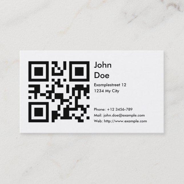 Card (address, phone, email, web) (Front)