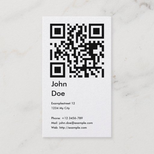 Customizable Card (address, phone, email, web) business card template
