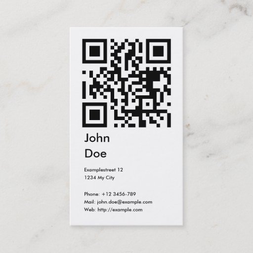 Customizable Card (address, phone, email, web) business card template