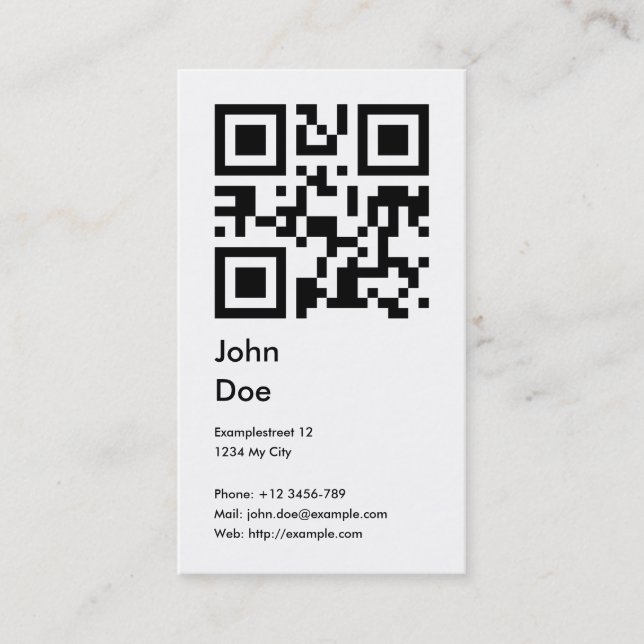 Card (address, phone, email, web) (Front)