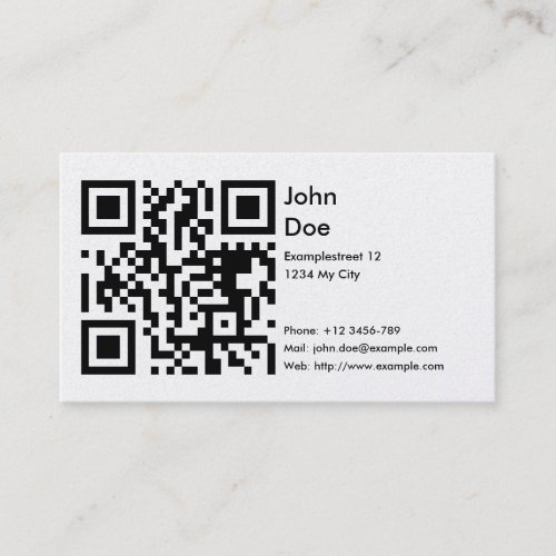 Card (address, phone, email, web) business card template