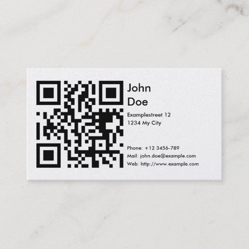 Customizable Card (address, phone, email, web) business card template