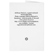 Card, Anthony Marmon, #33E Cards (Back)