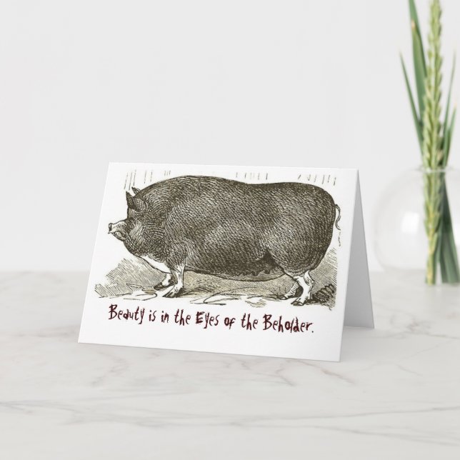 Card- Beauty is in the Eyes of the Beholder. Card (Front)