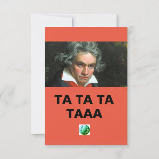 card Beethoven famous motive