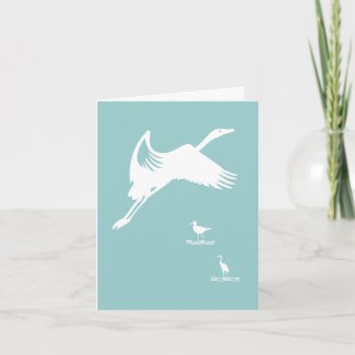 Card - Bird in Flight Graphic
