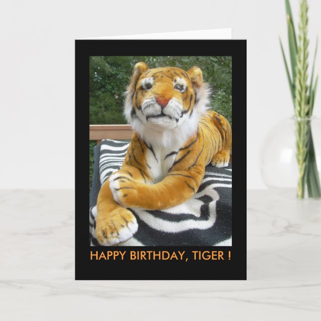 CARD, BIRTHDAY<TIGER CARD (Front)