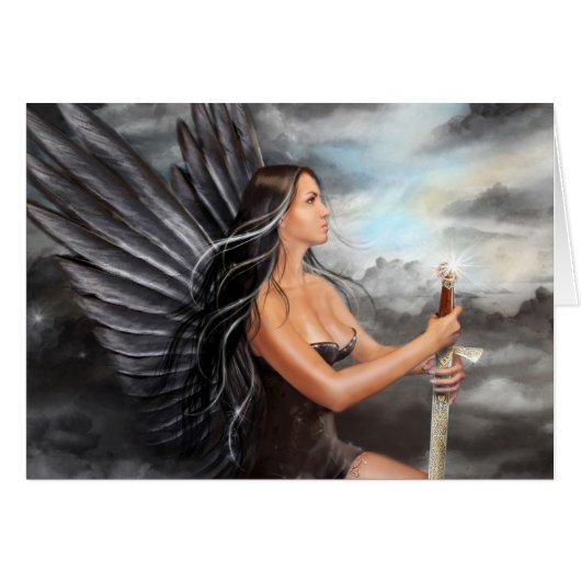 Card "Black Angel " (Front Horizontal)
