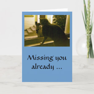 Card - blank - Missing you already